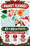 Christmas Decorative Santa Claus, Penguin, Snowman, Cookie Man Glass, Wall, Door Sticker Set - 5