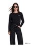 M1620079 Jeans Printed T-Shirt Women's T-Shirt Black