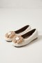 Women's White Plush Flower Detailed Home Ballet Flats and Casual Shoes