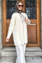 Gülseli Crew Neck Hijab Knitwear Tunic with Scarf and Brooch Detail - 2