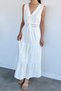 Embroidered Low-Waist Dress - 3