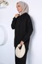 Modal Fabric Hooded Sweat Pants Hijab Double Set - 2