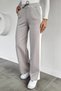 Women's High Waist Sweatpants with Elastic Waistband and Side Stripe Detail - 2