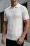 Polo neck knitwear t-shirt