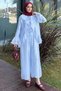 Elastic Waist Pants, Ruffled Jacket, Hijab, Two-Piece Set - 3