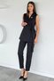 Women's Brooch Detailed Waist Elastic Vest and Trousers Two-Piece Set - 4