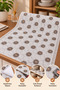 Lace Patterned Non-Slip Base Non-Perforated Pvc Oilcloth Coffee Table and Shelf Cover – Inside Cabinet, Drawer, and Kitchen Shelf Protective Cover