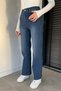 Women's High Waist Jean Denim Pants - 2