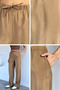 Women's Tencel Fabric Pants with Elastic Waist - 2