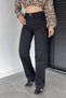 Women's High Waist Lycra Palazzo Jean Denim Trousers - 2