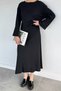 Women's Self-Patterned Blouse Skirt Two-Piece Set - 2