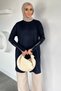 Gülseli Sleeve Zipper Detailed Hijab Knitwear Tunic