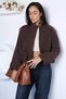 Gülseli Women's Camelya Bomber Jacket with Elastic Cuffs and Snap Fasteners and Zipper