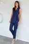 Women's Brooch Detailed Waist Elastic Vest and Trousers Two-Piece Set