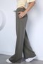 Women's Elastic Waist Palazzo Sweatpants - 5