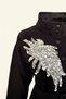 Silver Embroidered Black Color Jean Jacket - 4