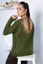 Gülseli Women's Knit Sweater with Lace Detail on the Back