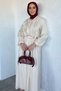 Front Ruffled Skirt and Blouse Combination Hijab Two-Piece Set - 2