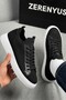 Zrc2423 Daily Comfortable Knitwear Men's Sports Shoes Black