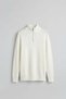 Men's Oversized Half Zipper Sweater Ecru