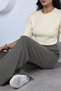 Women's Elastic Waist Palazzo Sweatpants - 4