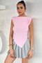 Women's Shoulder Pad Blouse - 2
