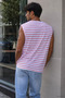 Men's Japanese Sleeve Stripe Patterned T-Shirt - 8