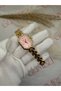 Geometric Dial Women's Wristwatch - Gold Color - 5