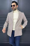 Double-Breasted Collared Men's Cashmere Coat