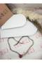 Heart Zircon Stone Silver Color Tennis Necklace - Pink - 4
