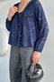 Women's V-Neck Buttoned Blouse - 2