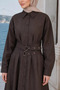 Buttoned Belt Detailed Hijab Dress - 2