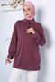 Polo Collar Elegant Hijab Sweat Tunic