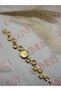 Women's Wristwatch with Geometric Wicker Cord - Gold Color - Gold Dial - 5