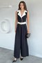 Striped Belted Jumpsuit
