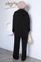 Modal Fabric Hooded Sweat Pants Hijab Double Set - 5