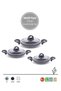 Galaxy Granite Omelet Set |   Non-Stick |   Durable Granite Coating I 18Cm-20Cm-22Cm I - 2
