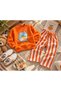 Orange Juice Striped Jogger Top and Bottom Set - 3