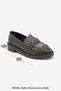 Women's Loafer Moccasin Buckle Stoned Classic Casual Shoes Egano Brown - 8