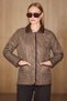 Waterway Patterned Velvet Detailed Quilted Coat - 6