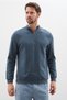 Ribbed Stand Collar Half Zipper Sweatshirt - 2