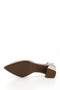 Women's Beige Antique Ankle Strap Medium Heeled Genuine Leather Shoes - 7