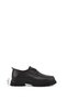 Women's Black Lace-Up Genuine Leather Comfort Shoes - 3