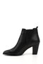 Women's Black Heeled Genuine Leather Chelsea Boots - 5