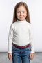 Ribbed Stand Collar Girl's Bodysuit - 2
