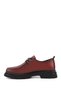 Women's Burgundy Antique Lace-Up Genuine Leather Comfort Shoes - 6