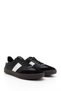 Women's Black and White Lace-Up Genuine Leather Sneaker - 3