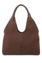 Women's Brown Suede Brown Shoulder Bag