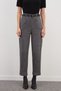 Herringbone Patterned Belted Carrot Cut Pants - 6
