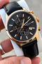 Exclusive Black Leather Cord Steel Case Men's Wrist Watch 3 Atm Sddk063 - 2